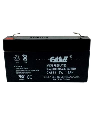 6v 1.3ah ge 600-1054-95r Simon xt Rechargeable AGM Sealed Lead Acid Battery by Casil CA613