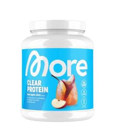 More Clear Protein Pure Apple Juice 600 g protein drink with whey isolate Clear Whey tested quality - Made in Germany Pure Apple Juice 600 G (1 SPACE)