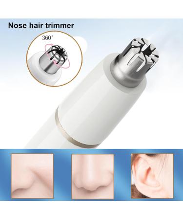 Dioche 5 in 1 Electric Hair Trimmer for Women - Rechargeable Low Noise Washable Clipper with 5 Heads for Eyebrows Nose and Face - International Shipping Available - Buy Online on GoSupps.com