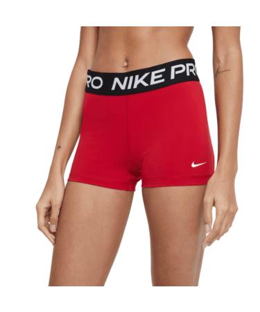 Nike Womens Pro 365 3" Shorts X-Small Gym Red/Black/White