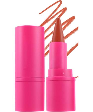 Pruojhw Long Lasting Lip Contour Stick 36g Waterproof Finish Velvet Effect Lip Contour Stick and Lipstick for Girlfriend Mom Lady Travel Party Dating Holiday 01 - Buy Online on GoSupps.com