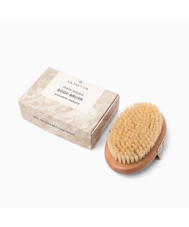 LA SALT CO Dry Brushing Body Brush  Exfoliating Body Scrubber for Dry Skin  Plant-Based with Sisal Bristles