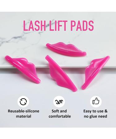 Lash Lift Rods 2024 | Reusable Silicone Eyelash Perm Pads - 4 Sizes C Curl | No Glue Self-Sticky Lamination Tool | RosaRed - Buy Online on GoSupps.com