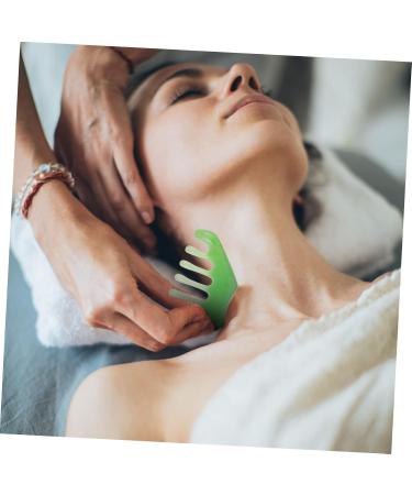 FOMIYES 6-Pack Jade Massage Comb Set - 8 Teeth Scalp Scratchers for Women - Relaxing Hair & Meridian Massager - Buy Online on GoSupps.com