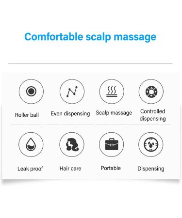 Hair Oil Applicator Manual Scalp Applicator Comb Portable 5ml Capacity for Essential Oil (White) - Buy Online on GoSupps.com