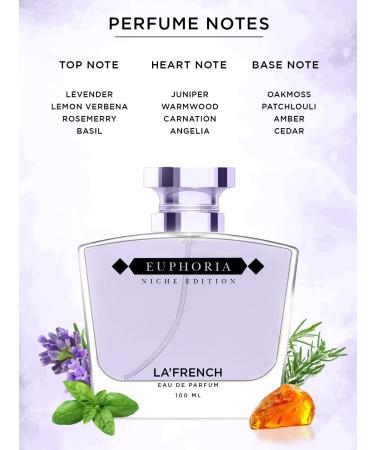 Fr'ench Eup'horia Perfume for Men and Women | Intense Eau de Parfum | Premium Long Lasting Luxury Fragrance | Luxury Perfume Gift Ideal for Both Men and Women | (3.38 Fl Oz) - Buy Online on GoSupps.com
