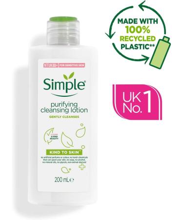 Simple Set of 6 Kind To Skin Purifying Cleansing Lotion 200 ml 1 Unit - Buy Online on GoSupps.com