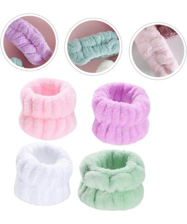 VICASKY 4paires Serviettes De Poignet Douces Pour Laver Le Visage Bracelet lastique Avec Dragonne Pour Nettoyage Quotidien - Buy Online on GoSupps.com
