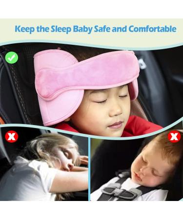 KAKIBLIN Adjustable Toddler Car Seat Head Support Band - Pink - Buy Online on GoSupps.com