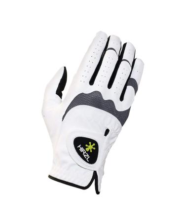 HIRZL Trust Hybrid Men Golf Gloves Men Black/White RH (worn on the right hand) L