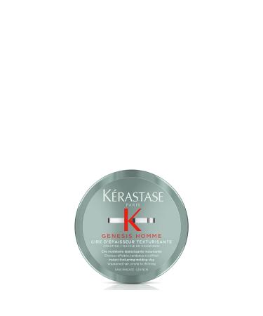 KERASTASE Genesis Homme Cire d'Epaisseur Texturisante Wax Pomade | Light-hold Wax Pomade for Men | Provides Texture & Thickness | For Weakened Hair | 2.5 Fl Oz