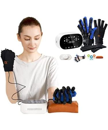 Upgraded Rehabilitation Robot Gloves Automatic Finger Rehab Training Orthotics Finger Trainer for Adults/Teenager Intensity Can Be Adjusted Mobile Phone Can Record Data Synchronously LefthandL R