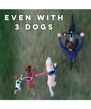 Patented Bike & Dog Leash Set - XS Pink Dog Harness & 3-Ring Dishes for Biking Adventures - Buy Online on GoSupps.com