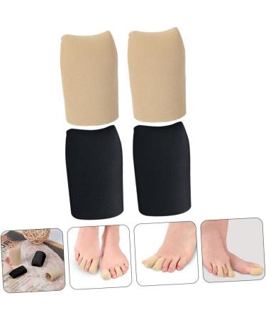 Silicone Toe Sleeves 2 Pairs - Pinky Toe Guards for Sneaker Toe Protection - Buy Online on GoSupps.com