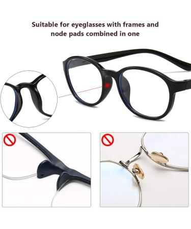 12 Pairs Black Adhesive Silicone Eyeglass Nose Pads - Anti-Slip Stick-On for Plastic Frames - Buy Online on GoSupps.com