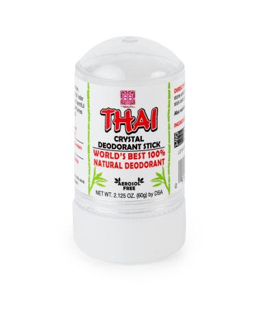 Thai Crystal Deodorant Stone Stick   Potassium Alum All Natural Deodorant for Women & Men   2.125 Oz. Stick without Animal Testing or Chemicals by The Beauty Box Lavender 2.125 oz