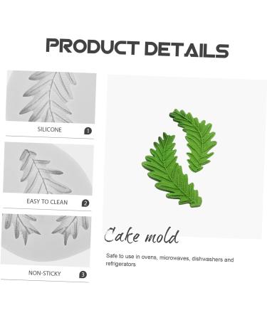 Alipis 2pcs Leaf Mold Baking Mold Chocolate Molds Mold for Cookie Silicone Gummy Molds Multi-use Silicone Mold Funny Cupcake Mold Cupcake Decorations Silica Gel White Leaves Baking Tools - Buy Online on GoSupps.com