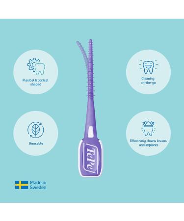TEPE Easypick XL Dental Picks - 36 Purple Picks for Healthy Teeth & Gums - Buy Online on GoSupps.com