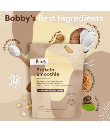 FlavCity Non-GMO Chocolate Peanut Butter Protein Powder - Gluten Free Shake | Nutrient-Dense On-The-Go Snack (37.74 oz) - Buy Online on GoSupps.com