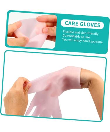 Healeved 2 Pairs Moisturizing Gloves - Exfoliating Hand Masks Softening Sleeping Gloves Dry Cracked Hand Mittens Hand Care Cream Gloves White Cotton Gloves Whitening Sebs Facial Mask Pink - Buy Online on GoSupps.com