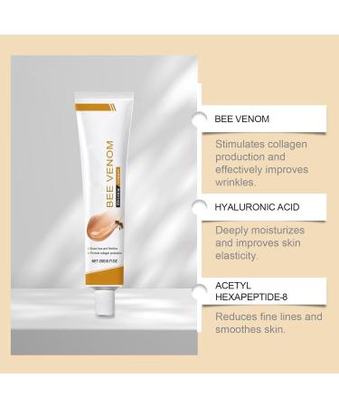 Lot de 2 cr mes anti-rides au venin d'abeille - 2 cr mes anti-rides - Cr me anti-rides - Cr me pour le visage - Hydrate et illumine la peau - Buy Online on GoSupps.com