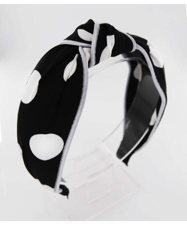 Buy Axy Wide Headband HR34P - Stylish Black & White Dots Hair Band for International Shipping - Buy Online on GoSupps.com