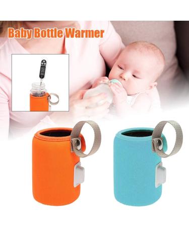 Jiakalamo USB Baby Bottle Warmer - Portable Car Travel Milk Heater for Night Feeding and Outings - Orange - Buy Online on GoSupps.com