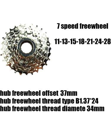 DRIFT MANIAC 7 Speed E-Bike Freewheel | 11-28T/11-34T Screw On Freewheel 7S-11-28T - Buy Online on GoSupps.com