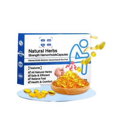 Doxenem Heca Natural Herbal Strength Hemorrhoid Capsules 7pc/Box Natural Hemorrhoid Relief Capsules Rapid Hemorrhoid Treatment Helps Relieve Itching Burning Pain Or Discomfort Fast