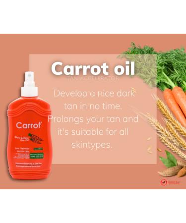 Carrot Sun Papaya Tan Accelerator Spray Oil - 200ml for Fast Golden Tan - Buy Online on GoSupps.com