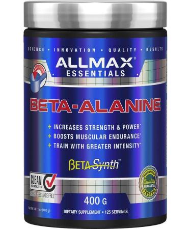 ALLMAX Nutrition - 100% Pure Maximum Strength + Absorption - Beta Alanine - 400 Gram & Nutrition 100% pharmaceutical grade maximum strength + absorption Taurine 400g - Buy Online on GoSupps.com