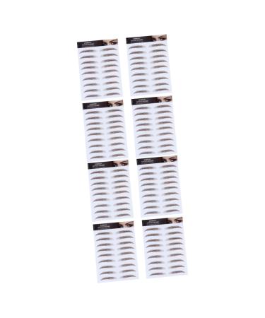 FOMIYES 8 Pcs Eyebrow Stickers Makeup Stickers Hair-like Authentic Eyebrows Eyebrow Tool Shaping 6d Mold