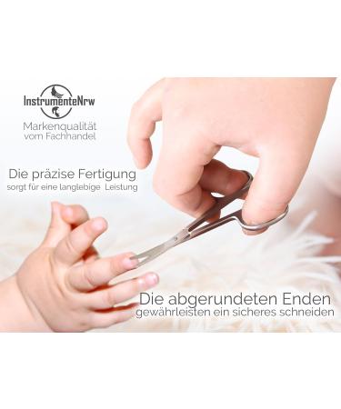 Baby Nail Scissors | Children's Rounded Stainless Steel Nail Scissors with Storage Case - Safe & Durable - Buy Online on GoSupps.com