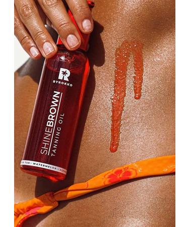 Byrocco Original Shine Brown Watermelon Brownish Oil 145ml | Moisturizing Dark Browning Accelerator with 100% Natural Carrot & Walnut Oils - International Shipping Available - Buy Online on GoSupps.com