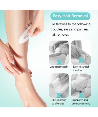 Crystal Hair Remover for Women Men - Painless Exfoliation & Hair Removal Stone - Reusable & Washable - Soft Smooth Silky Skin - Suitable for Arms, Legs, Back & Body - Buy Online on GoSupps.com