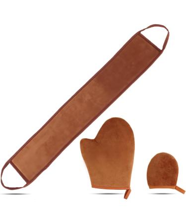 Self Tanning Mitt Set Fake Tan Mit Set 3 in 1 Tanning Glove Back Tanner Applicator Mini Tan Mitt Glove Reusable Face Body Exfoliator Tan Mitten Sun Cream Lotion Fake Tan Applicator - Buy Online on GoSupps.com