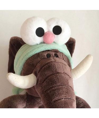 Soft Plush Hairband with Big Eyes - Mint Green Headband for Face Washing & Makeup | International Shipping Available - Buy Online on GoSupps.com