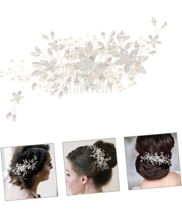 Ipetboom Wedding Hair Accessories Pearl Hair Clips Hair Barrettes Tiara Rhinestone Hair Clips for Women Hair Accessories for Bride Hair Comb Clips Rhinestones Metal Hair Piece Women's - Buy Online on GoSupps.com