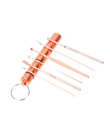 FRCOLOR 1 Set Ear-Picker Suit Cleaning Kits Nursing Metal Spatula Ear Curette Spoon Curette Ear Multipurpose Tool Ear Wax Cleaning Kit Stainless Steel Ear Spoons Ear Wax Picking Props