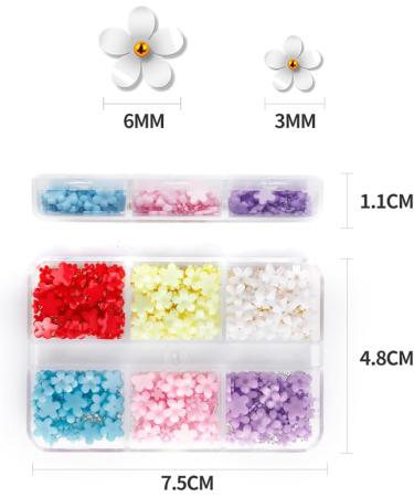 Photography Nail Decor Three-Dimensional with Steel Ball Lightweight Small Flowers Nail Decoration for Women Manicure Decor Fashion - Buy Online on GoSupps.com