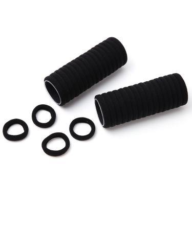 Miuance Small Black Hair Ties 120 PCS - No Damage Elastic Ponytail Holders for Kids Girls - Buy Online on GoSupps.com