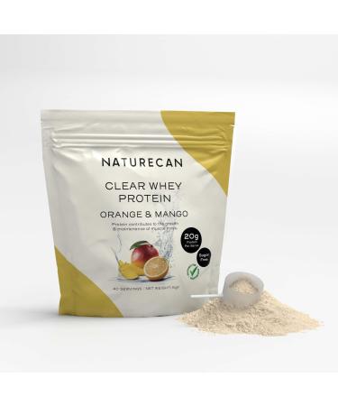 NatureCan Clear Whey Protein Orange and Mango Flavor 20g Protein Sugar Free 1kg