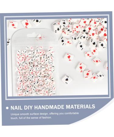 FRCOLOR 4 Nail Art Accessories Manicure Handmade Materials Nail Art Charms Diy Nail Slices Nail Decoration Decorations for Home Fashionable Decor Diy Nail Charm Playing Cards Polymer Clay - Buy Online on GoSupps.com