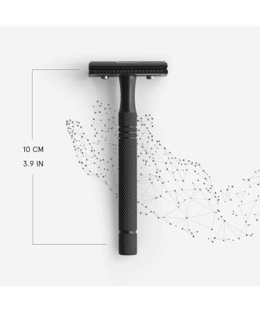 Premium Sober Safety Razor | Solingen Design | Matte Black Wet Shaving with Razor Blades - Classic Shave Experience - Buy Online on GoSupps.com
