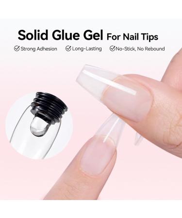 syayw Solid Nail Gel Nail Glue for Extensions and False Nails - 30ml Adhesive Strong Hold Residue-Free for Home and Salon Use - Buy Online on GoSupps.com