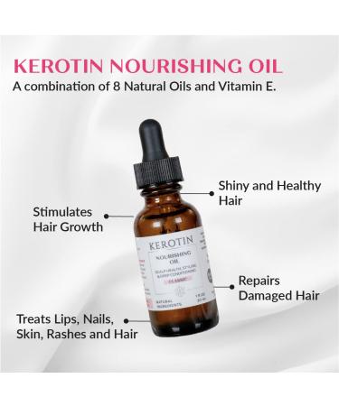 Nourishing Hair Oil with 9 Organic Oils & Argan Oil - Repairs Damage, Controls Frizz, Eliminates Split Ends, Smoothens Skin - Stimulates Hair Growth | Sulfate & Silicone Free - Unscented - Buy Online on GoSupps.com