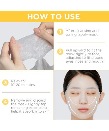 MEDIHEAL Vita Essential Face Mask - 10 Sheets Vitamin Mask for All Skin Types - Smoothing, Tightening, Toning, Brightening - Korean Sheet Mask - Buy Online on GoSupps.com