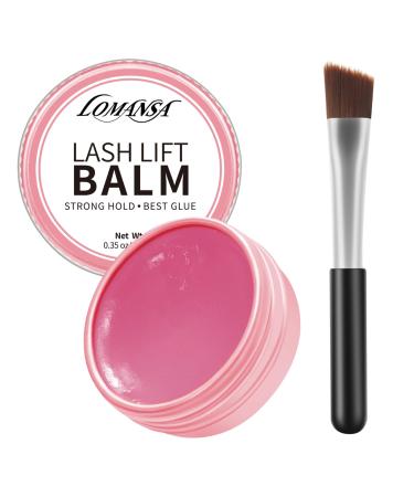 Lash Lift Glue Balm  Lomansa Glue for Eyelash Lifting Perming  with Strong Sticky Fix Glue for Lashes and Brows Curl Strawberry