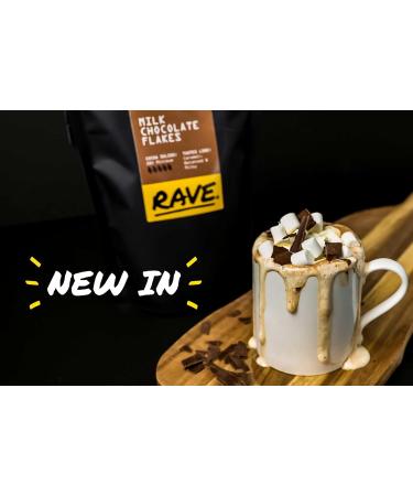 Rave Coffee Drinking Chocolate Flakes (White) - Buy Online on GoSupps.com