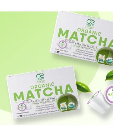 Greenside Detox Herbal Tea Matcha Single Serve Cups - Antioxidant Rich with Anti-Aging Nutrients - 10 Cups (3g Serving) - Herbal Body Supplements - Buy Online on GoSupps.com